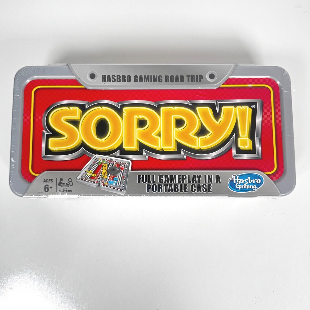 Hasbro Board Game Sorry! Classic Road Trip Portable Travel Edition Case 2017 NEW
